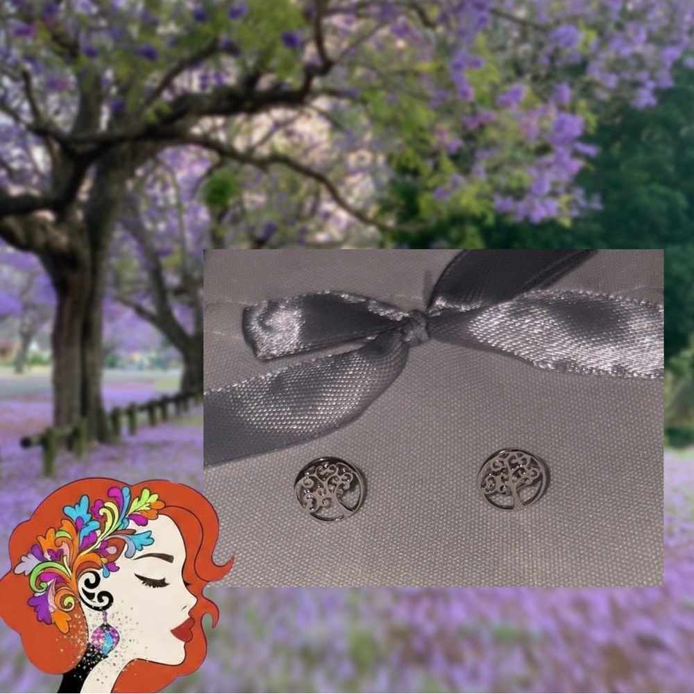 NWOT Tree of Life earrings in Silver 925